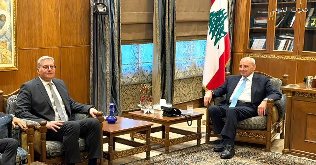 رئيس مجلس النواب اللبناني يلتقي المهندس كريم بدوي وزير البترول والثروة المعدنية