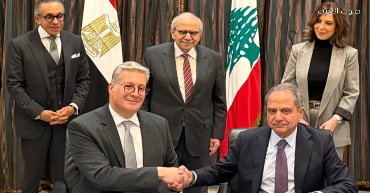 مصر ولبنان تتفقان على إمداد محطة دير عمار بالغاز الطبيعي
