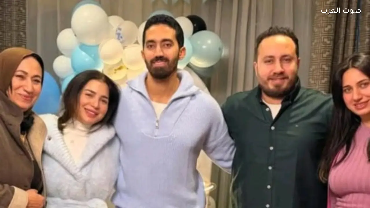 زوج مي عز الدين يحتفل بعيد ميلاده في أجواء عائلية