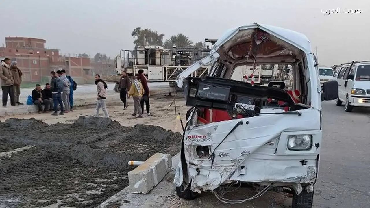 مصرع شخص وإصابة 4 في حادث على الطريق الإقليمي بالمنوفية