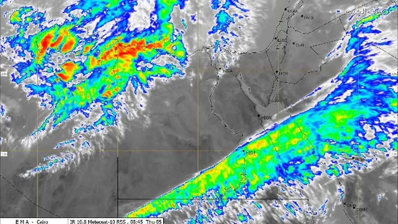 الأرصاد تحذر من أمطار خفيفة وأتربة في عدة محافظات