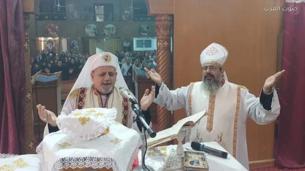 الأنبا بشارة يترأس قداسًا إلهيًا في كنيسة أبوقرقاص