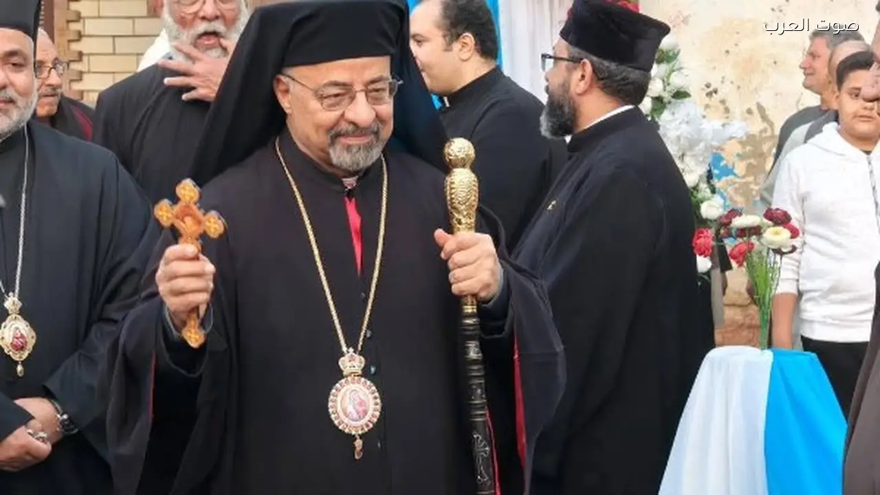 البطريرك الأنبا إبراهيم إسحق يضع حجر أساس كنيسة العذراء بالمريس