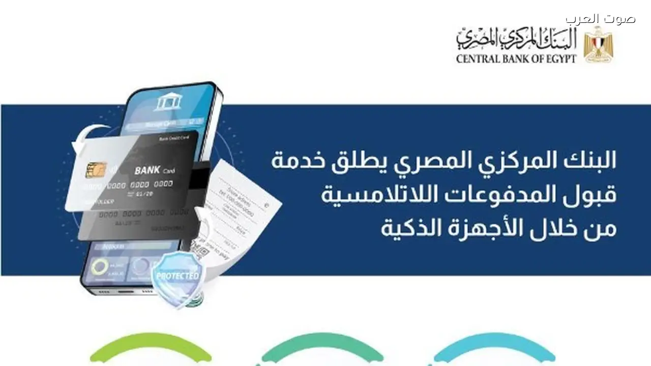 البنك المركزي يتيح المدفوعات اللا تلامسية عبر الهواتف الذكية