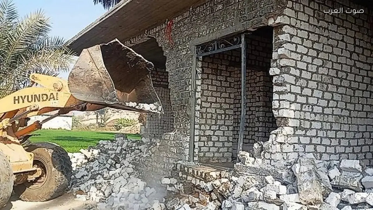 الغربية: إزالة 13 بناء مخالف على الأراضي الزراعية