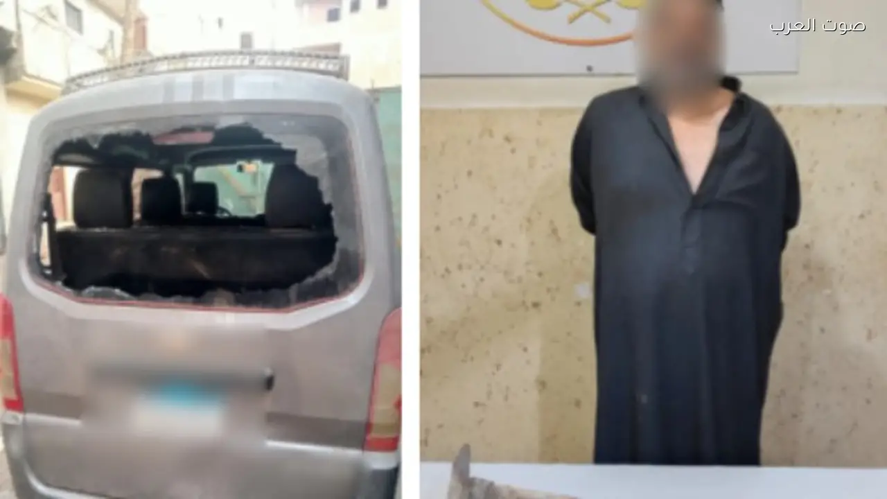 القبض على مريض نفسي بعد تهشيم زجاج 3 سيارات في الشرقية