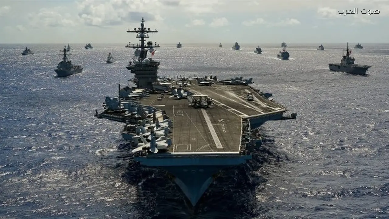 ترامب: أسطول بحري ضخم في طريقه إلى الشرق الأوسط