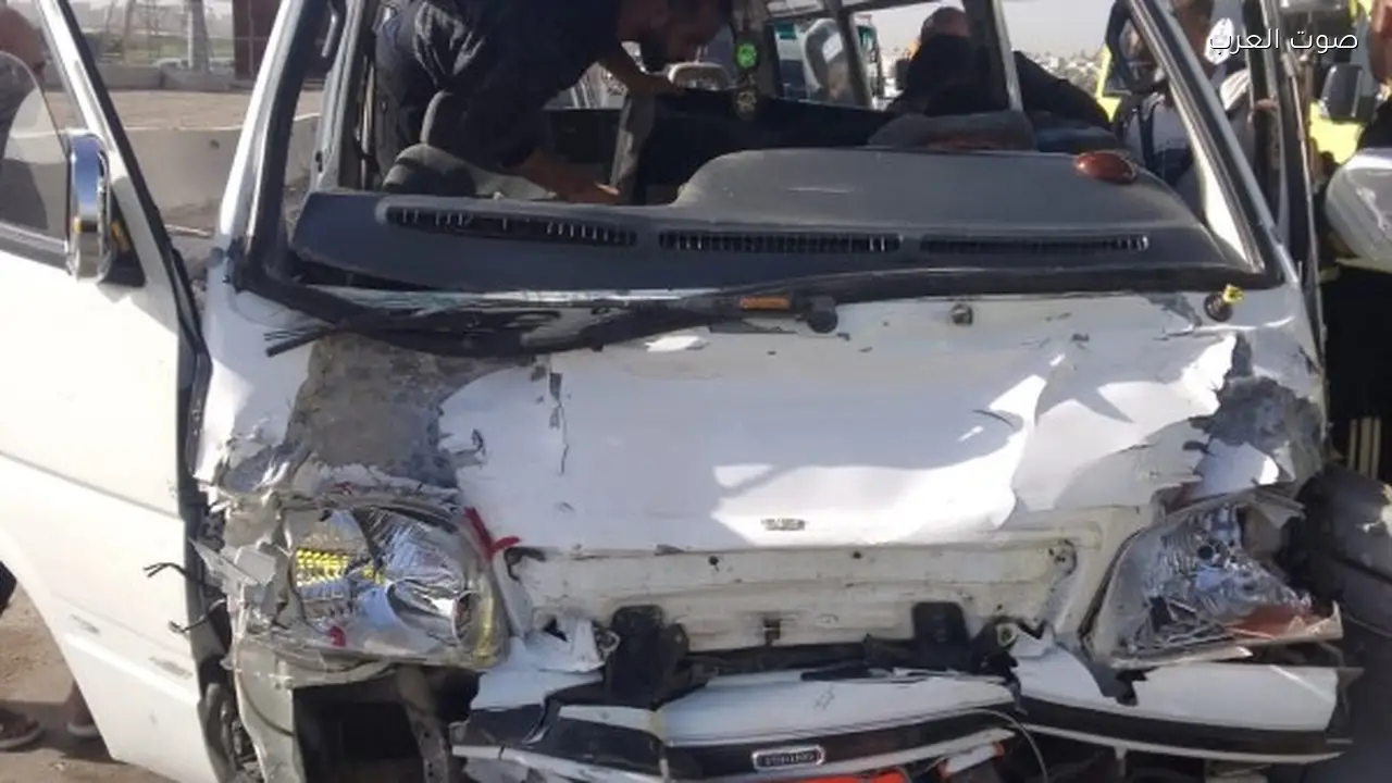 تصادم سيارتين في القليوبية يسفر عن إصابة 9 أشخاص