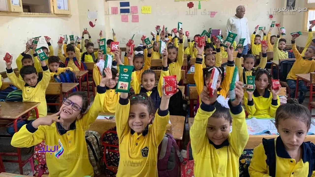 توفير وجبات مدرسية للطلاب بالتعاون مع بنك الطعام المصري