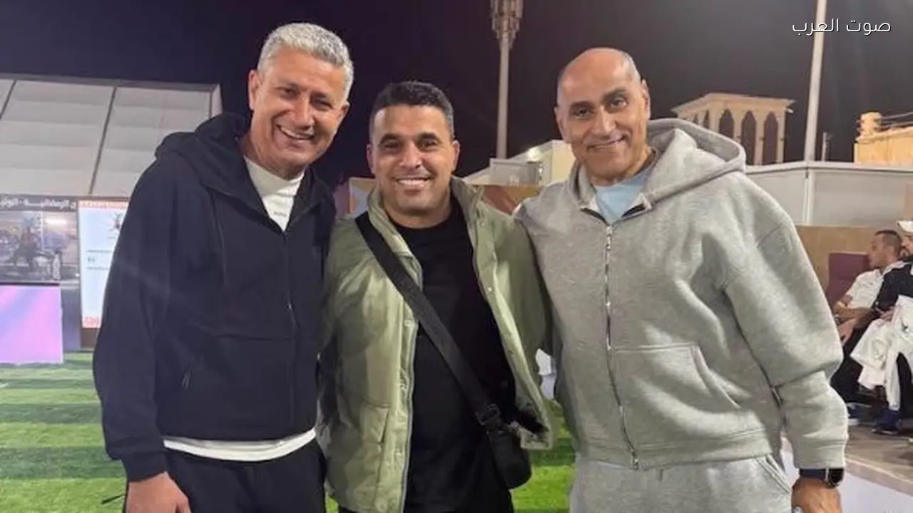 خالد الغندور يظهر مع نجم تونس وخالد بيومي