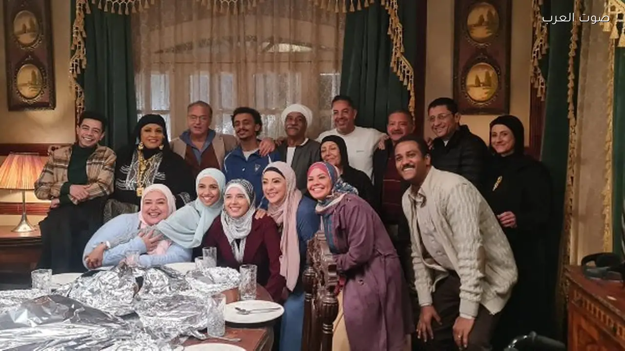 سيد رجب وهالة صدقي في كواليس مسلسل «بيبو»