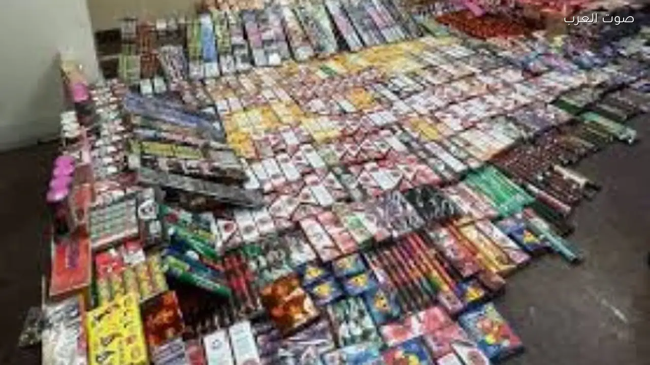 ضبط 3160 صاروخ ألعاب نارية محظورة في الغربية