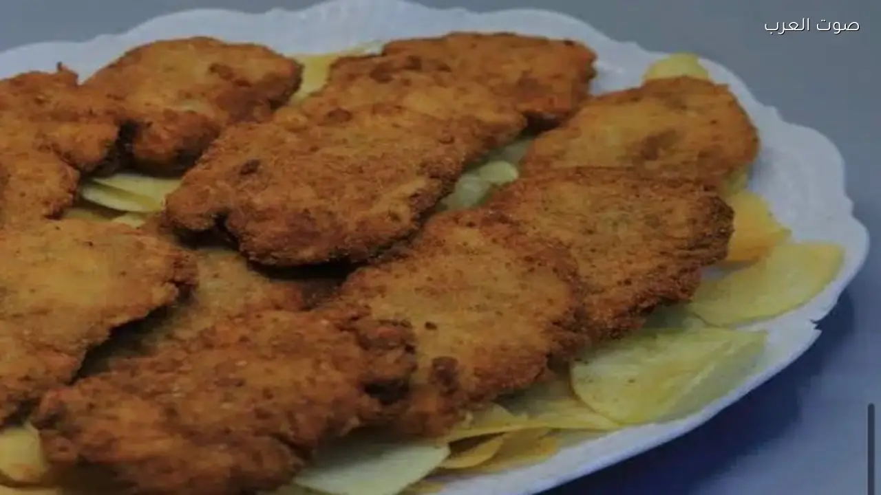 طريقة سهلة لتحضير دجاج بانيه مع البطاطس