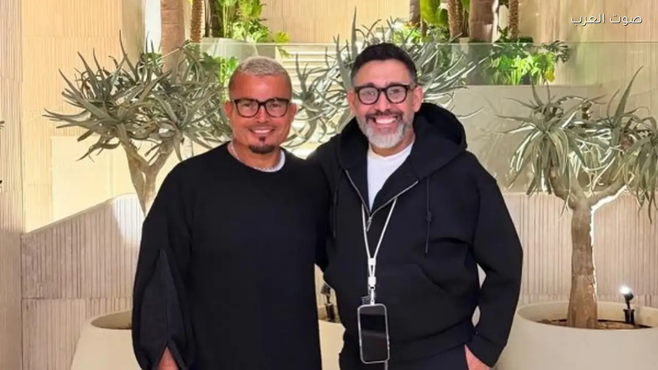 عمرو دياب يظهر مع عمرو مصطفى في أحدث لقائهما
