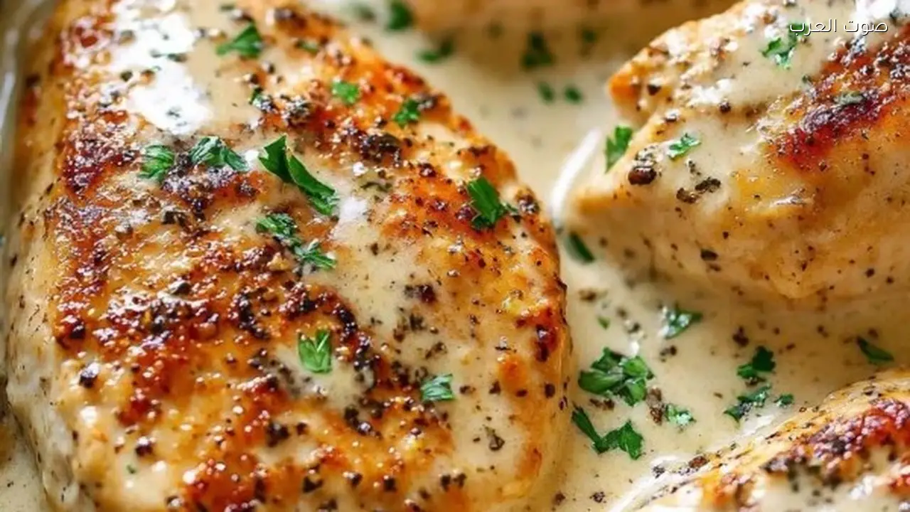 فيليه دجاج بصوص الرانش الكريمي لوصفات رمضان