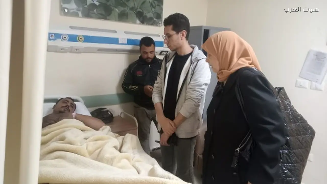 مدير مديرية العمل يزور مصابي حادث طريق بورسعيد