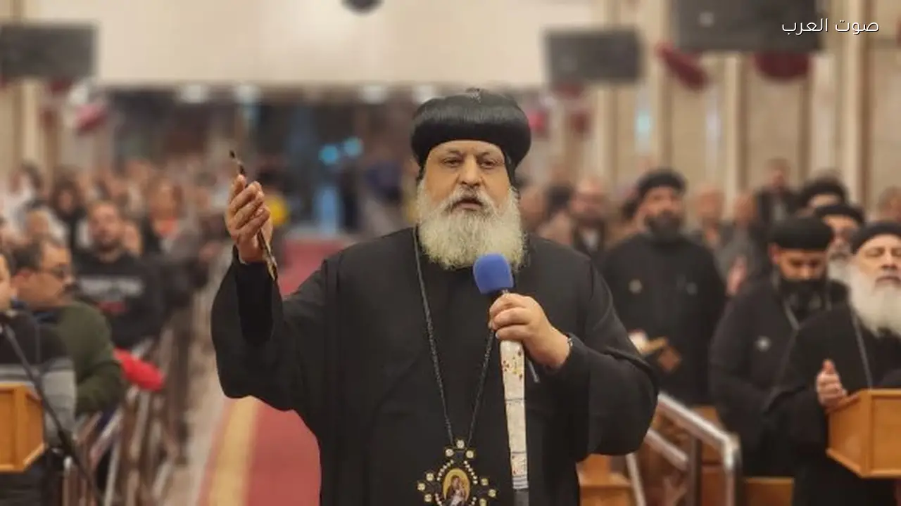 مشاركة كبيرة في التسبحة الشهرية برئاسة الأنبا ميخائيل