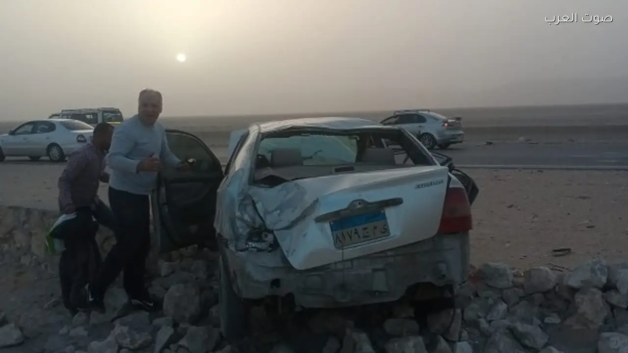 مصرع زوجة ونجل رئيس المحكمة الاقتصادية بأسيوط وإصابته في حادث سيارة