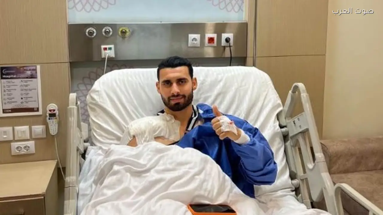 نجاح جراحة باهر المحمدي بعد كسر الترقوة