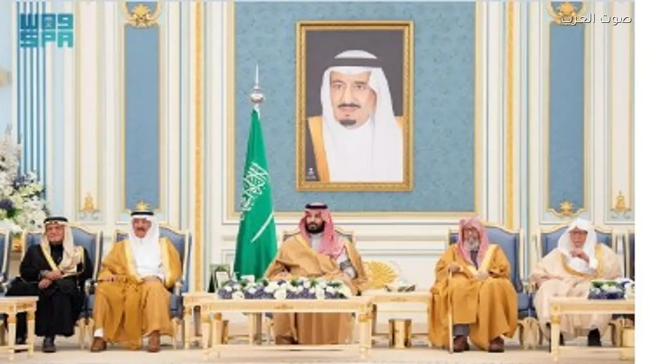 ولي العهد يستقبل المهنئين بمناسبة رمضان