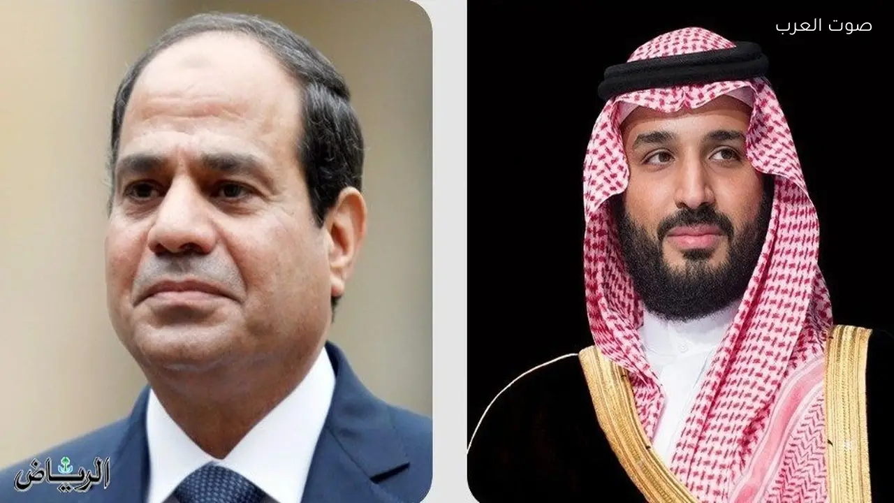 ولي العهد يتلقى اتصالًا هاتفيًا من رئيس جمهورية مصر العربية